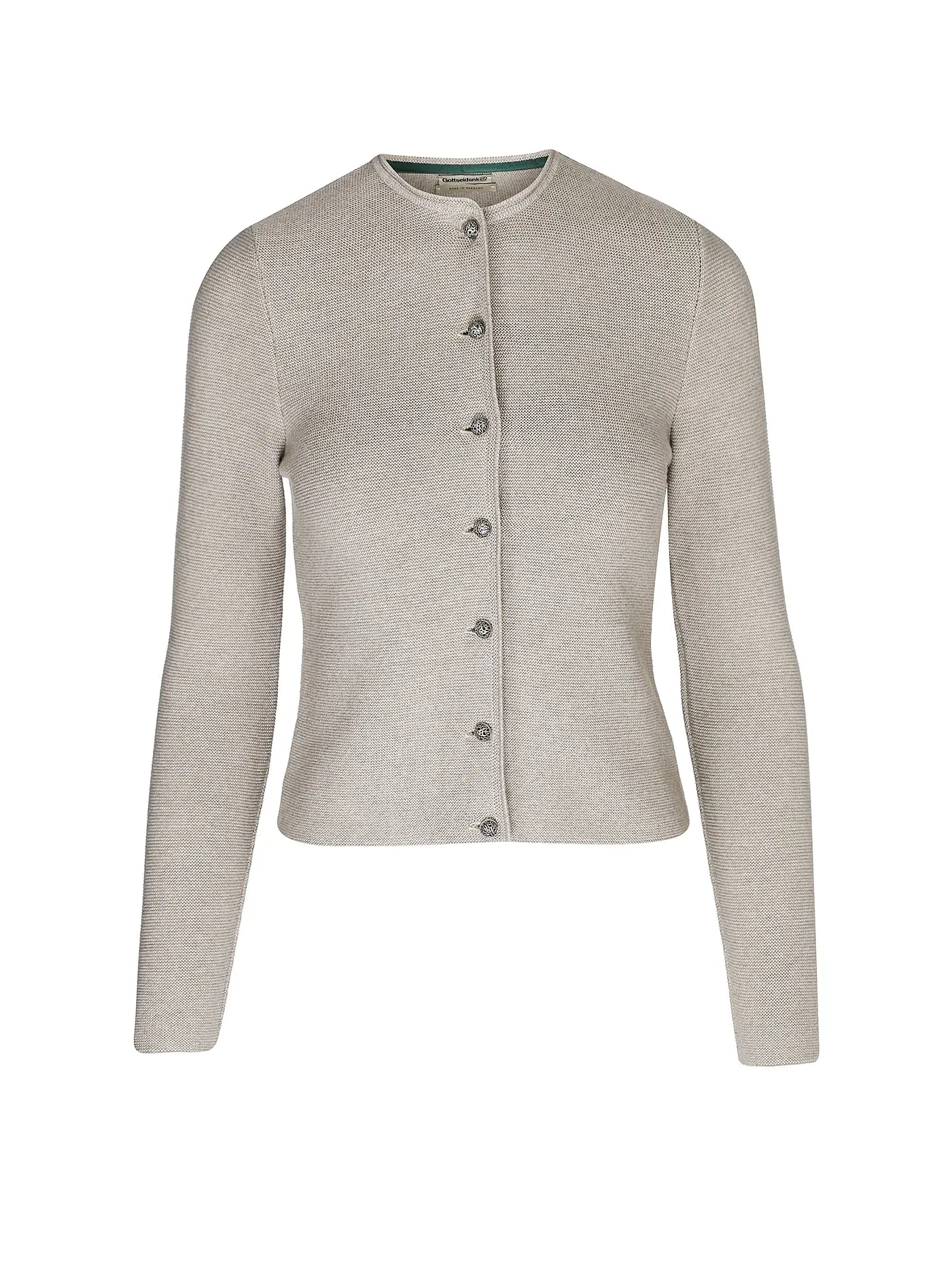 GOTTSEIDANK | Trachten Strickweste Aloisia | creme